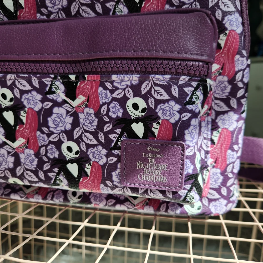 Disney Purple and Pink Nightmare Before Christmas Backpack